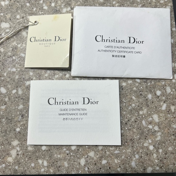 Christian Dior Patent Leather Metal Fabric Coated Canvas - Picture 13 of 13